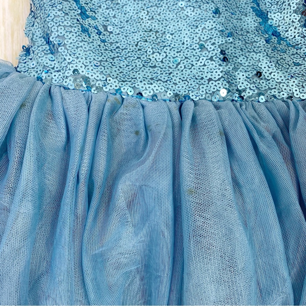 The Disney Store Blue Sequin Cinderella Costume Dress - Picture 3 of 6